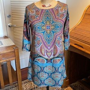 Isle by Melis Kozan dress w mosaic motif